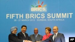 Lideri zemalja članica grupacije BRIKS za vreme samita u Durbanu. 