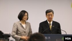  民进党以“英仁配”组合角逐2016大选（美国之音李逸华拍摄）