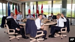 주요 7개국 G7 정상회의가 열린 일본 이세시마에서 27일 각 국 정상들이 회의를 진행하고 있다. 