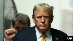 อดีตประธานาธิบดีโดนัลด์ ทรัมป์ ที่ศาลอาญาเขตเเมนฮัตตัน วันที่ 29 พ.ค. 2024