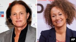 Bruce Jenner (L), now known as Caitlyn Jenner, and Rachel Dolezal. (AP Photos)