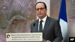 Le président français François Hollande, 20 mars 2017.