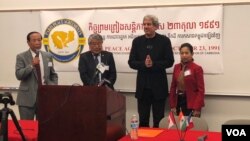 FILE PHOTO - Brad Adams, Asia director of Human Rights Watch (HRW), attends the 26th Paris Peace Accord conference.