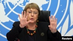 Komisioner Tinggi PBB untuk urusan HAM, Michelle Bachelet 