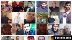 "Gəncə işi"ndə ittiham olunanlar (Foto Oqtay Gülalıyevin facebook səhifəsindəndir)