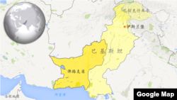 巴基斯坦俾路支省地理位置图