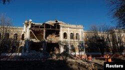 Aftermath of Russian missile strikes in Mykolaiv