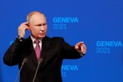 Putin na konferenciji za novinare nakon sastanka u ženevi sa Bidenom, 16. juni 2021.
