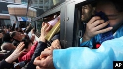 An image from Korean reunion meetings held in February of 2014.