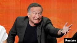 Robin Vilijams za vreme promocije televizijske serije "The Crazy Ones", 29. jula 2013.
