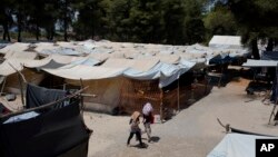 Suasana di kamp pengungsi Ritsona, sebelah utara Athena, 14 Juli 2016 (Foto: dok).
