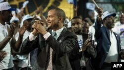 L'opposant congolais Moïse Katumbi lors de la sortie de sa plateforme électorale, à Johannesburg, Afrique du Sud, 12 mars 2018.