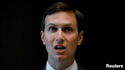 FILE: White House senior adviser Jared Kushner at the Eisenhower Executive Office Building in Washington, June 19, 2017. 