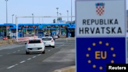 Perbatasan Kroasia di Bregana, Kroasia, 1 Juli 2013. (Foto: dok).