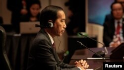 ປະທານາທິບໍດີອິນໂດເນເຊຍ ທ່ານໂຈໂກ ວິໂດໂດ ໃນລະຫວ່າງກອງປະຊຸມສຸດຍອດຄັ້ງທີ 43 ໃນນະຄອນຫຼວງຈາກາຕາ, ອິນໂດເນເຊຍ, ວັນທີ 6 ກັນຍາ 2023.