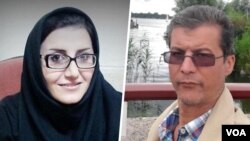 محمدهادی عرفانیان کاسب (راست) و فرزانه زیلابی وکلای دادگستری در ایران 