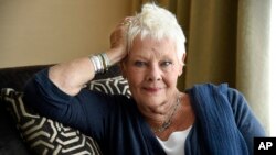 Judi Dench, a cast member in the film "Victoria and Abdul," poses for a portrait during the Toronto International Film Festival in Toronto, Sept. 11, 2017.