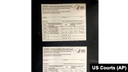 Virus Outbreak Fake Vaccine Cards