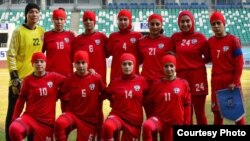 اعضای تیم ملی فوتبال بانوان افغانستان