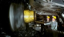 북한 안주탄광의 광부들 (자료사진)