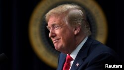 Presiden AS berbicara pada acara ‘Face-to-Face With Our Future’ di Gedung Putih, Washington, D.C., AS tanggal 27 Juni 2018 (foto: Reuters/Jonathan Ernst)