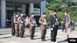 지난해 7월 국립 서울현충원에서 탈북 국군포로의 안장식이 거행됐다. (자료사진)