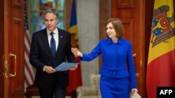 Sekretari Antony Blinken me Presidenten Maia Sandu