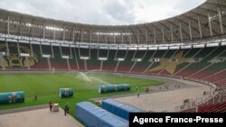 Une vue du stade Olembe à Yaoundé, au Cameroun, le 8 août 2021. 