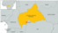 Map of Central African Republic
