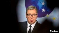 Predsednik Srbije Aleksandar Vučić na samitu u Briselu