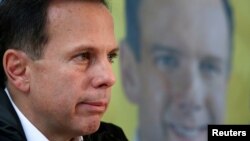 Sao Paulo Mayor-elect Joao Doria attends a news conference in Sao Paulo, Brazil, Oct. 3, 2016.