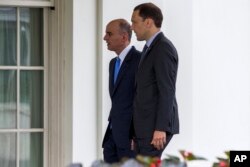 Saudi Foreign Minister Adel al-Jubeir, left, arrives at the White House in Washington for a meeting with President Barack Obama about the Iran nuclear deal, Friday, July 17, 2015. .