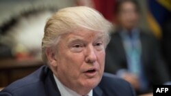 Shugaban Amurka Donald Trump -Washington, DC, 28, 2017. 