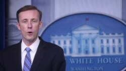 제이크 설리번 미 국가안보보좌관이 백악관에서 브리핑하고 있다. (자료사진)