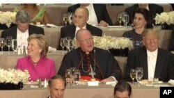 trump clinton al smith dinner 20161020