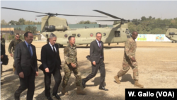 Defense Secretary Jim Mattis arrives at Resolute Support headquarters in Kabul, Afghanistan, Sept. 7, 2018.