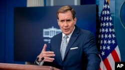 존 커비 백악관 국가안전보장회의(NSC) 전략소통조정관이 지난 20일 브리핑하고 있다. (자료사진)