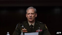 스콧 베리어 미 국방정보국(DIA) 국장이 29일 상원 군사위원회 청문회에서 증언했다.