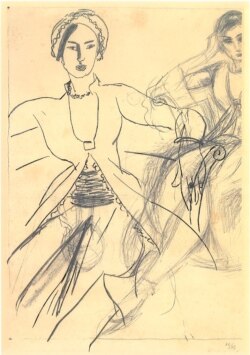 آنری ماتیس، نقاش فرانسوی - زن ایرانی بازگشت از تاهیتی ، ۱۹۳۰- از مجموعه موزه هنرهای معاصر تهران