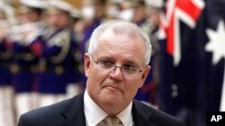 FILE - In this Nov. 17, 2020, file photo, Australian Prime Minister Scott Morrison during a ceremony in Tokyo.