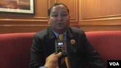 Chea Chamroeun, a member of the ruling Cambodian People’s Party in 1993, submitted a resignation this week. (Photo: Sok Khemara/VOA Khmer) 