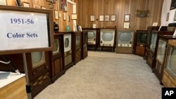A collection of televisions appear at the Early Television Museum in Hilliard, Ohio on June 4, 2023. (Steve Wartenberg via AP)

