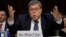 Attorney General nominee William Barr testifies before the Senate Judiciary Committee on Capitol Hill in Washington, Jan. 15, 2019. 