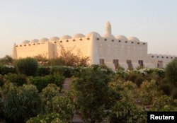 FILE - A view shows Imam Muhammad ibn Abd al-Wahhab Mosque in Doha, Qatar, June 9, 2017.