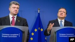 Poroshenko va Barroso, 30-avgust, Bryussel 