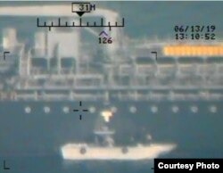 The Pentagon has released new photographs that it says offer more proof that Iran attacked two foreign oil tankers in the Gulf of Oman last week.