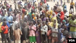 The number of Nigerian refugees fleeing to Cameroon to escape Boko Haram terrorism has doubled within the past month. Shown here is a refugee camp in Minawao on Cameroon's northern border with Nigeria, Feb. 23, 2015. (Moki Edwin Kindzeka/VOA)