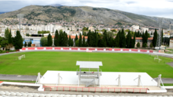 Pogled na Mostar sa Tribine Stadiona pod Bijelim brijegom. Foto: BIRN BiH