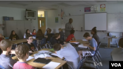 Civics teachers leading a class on the elections