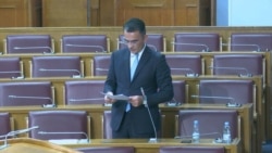 Arhiv - Crnogorski ministar pravde Vladimir Leposavić govori u Skupštini Crne Gore (Foto: rtcg.me)